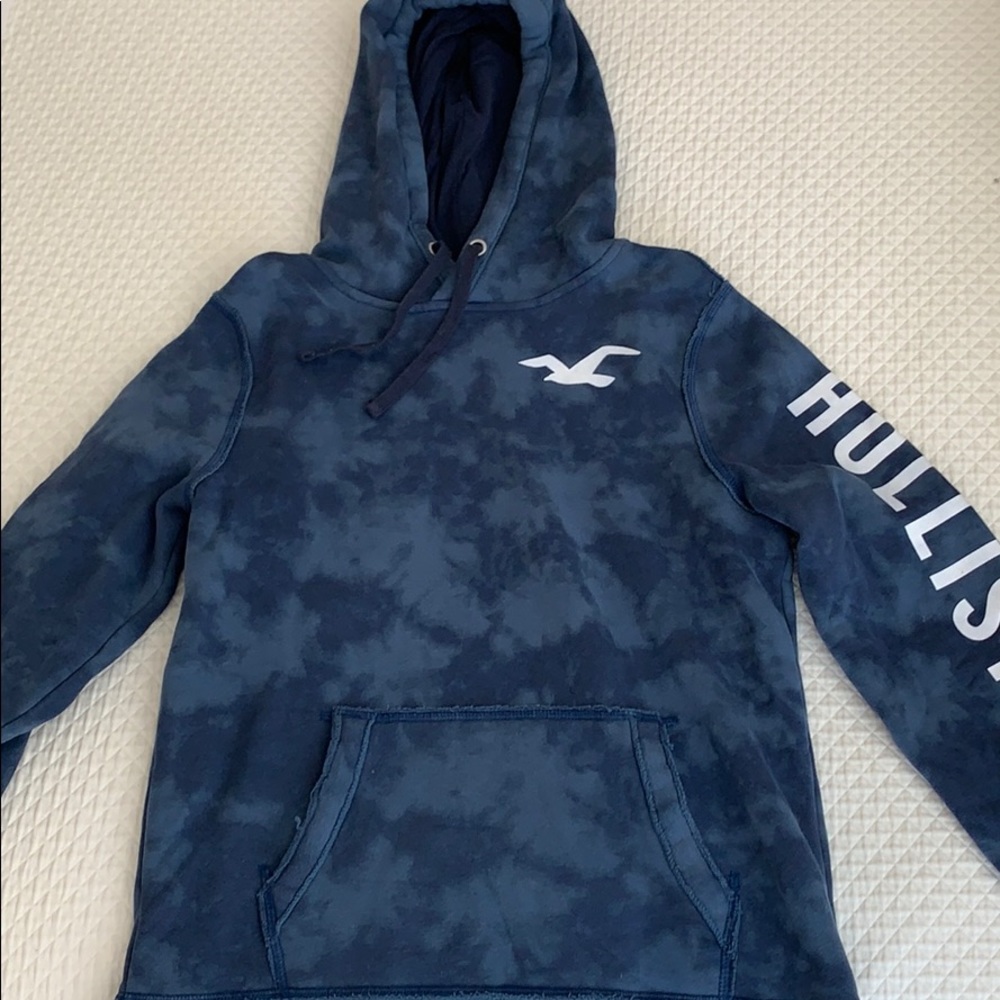 Tie Dye Blue Hollister Hoodie.